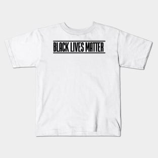 Black Lives Matter Simple Black Text Kids T-Shirt